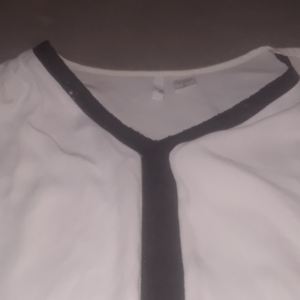 White sequin shirt